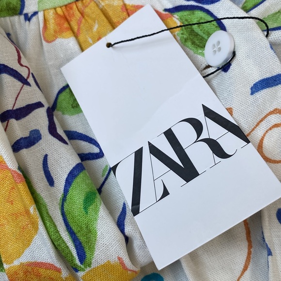 ๐2024 ZARA BLOGGERS LEMON ๐ PRINTED MIDI DRESS - Picture 5 of 5